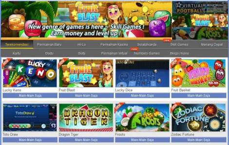 Games yang dimainkan di judi online sbobet